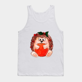 Hedgehog loves mandarin Tank Top